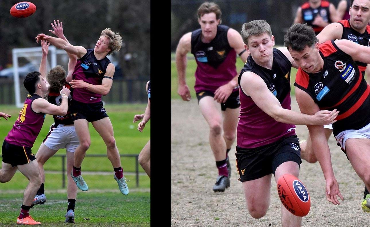 Flynn Gregor spoils strongly and Liam Kirkwood-Scott leads in the race for the ball