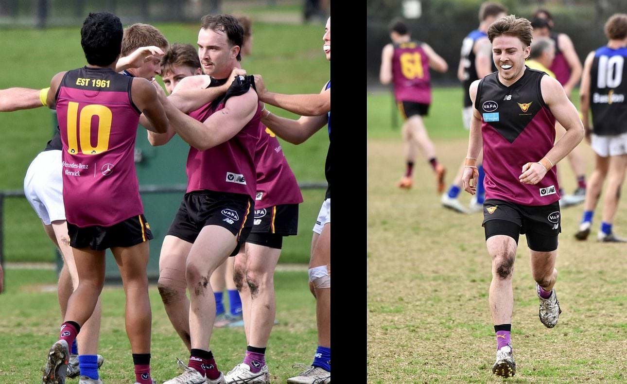 Jake Black in a tussle, while Jarrod Hewitt takes a spell