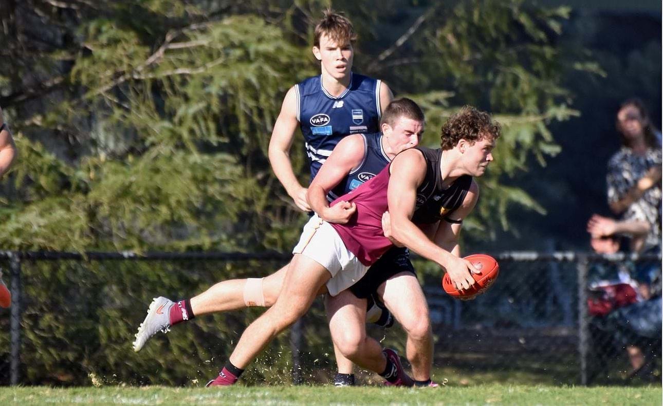 Recruit Joel Chilcott looks for an escape