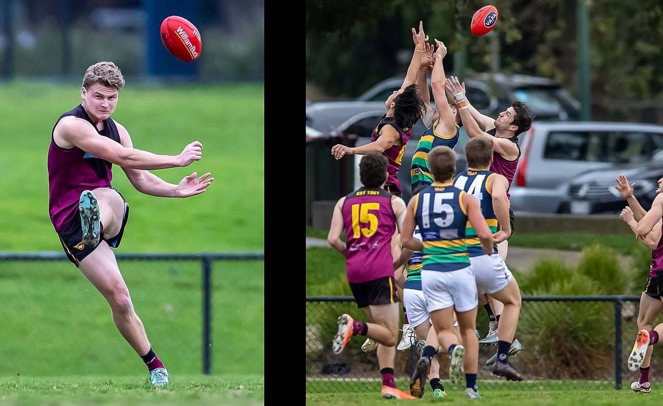 The deadly left foot of Hugo Nosiara; Jack Kennedy at the front of the pack, Durras Seccull behind, and debutant Jasper Waring (15) in waiting