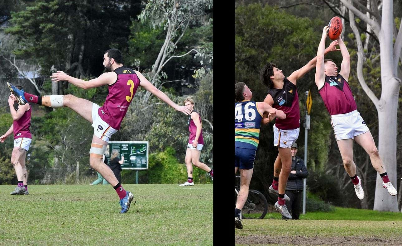 Jack Bell sinks the boot in before a hamstring injury ended his day; the livewire Dre Stefanakis made a welcome return, backed up by Cody Goonewardene