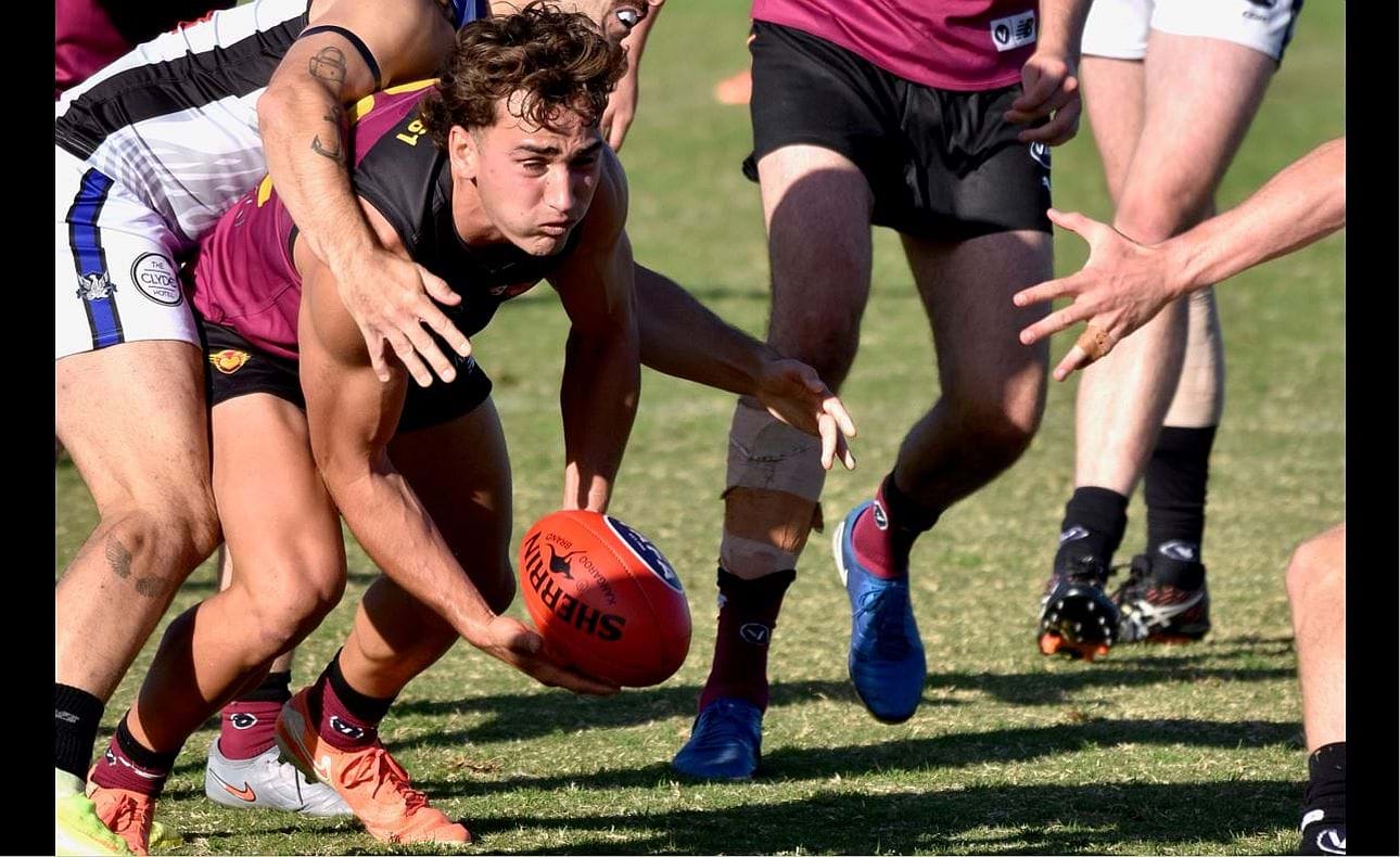 Ned Conway feeds the ball out