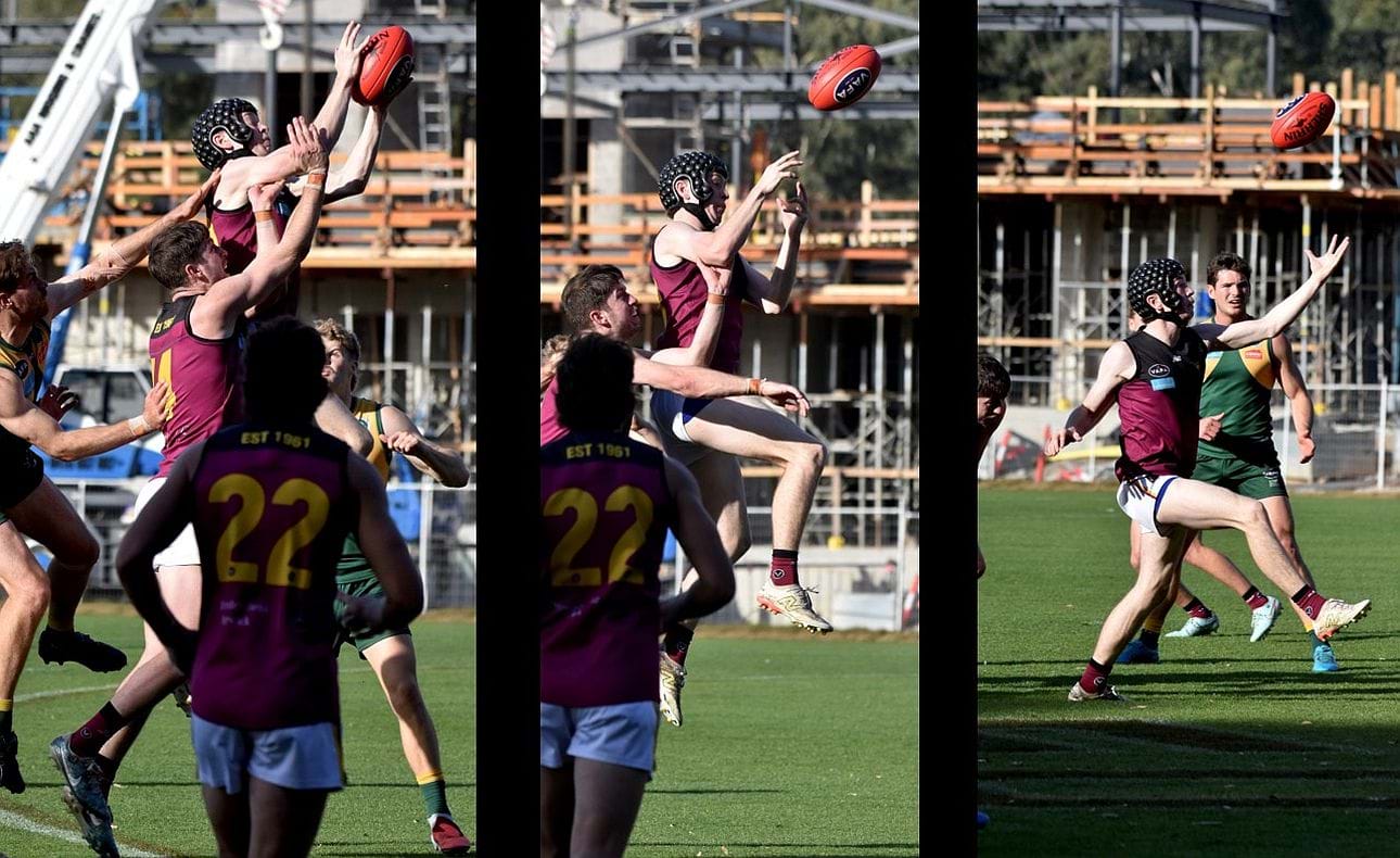 Rookie Lucas Hornblower juggles a mark