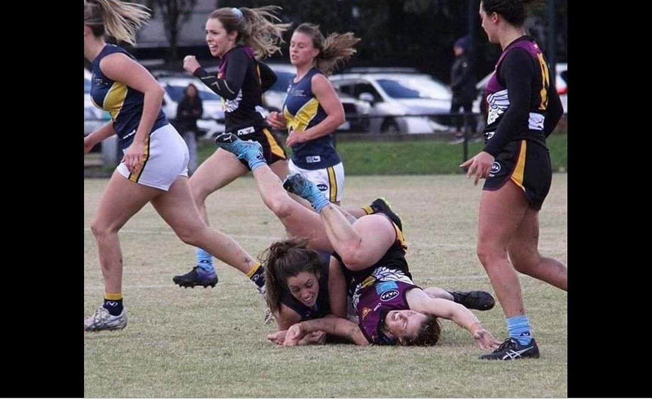 Action in the Hearts' Round 6 clash against Whitefriars