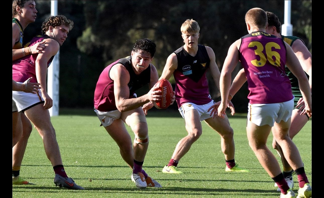 Brede Seccull surrounded by team mates Liam Wood, Flynn Gregor and Lachlan Giliam (36)