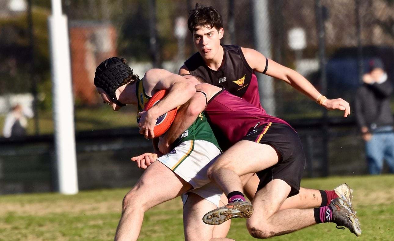 Nick Mavropoulos watches a typical Max Sievers tackle