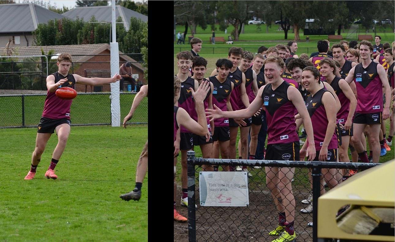 Dempster out of defence again, and a grinning Charlie Wigney and team after the match