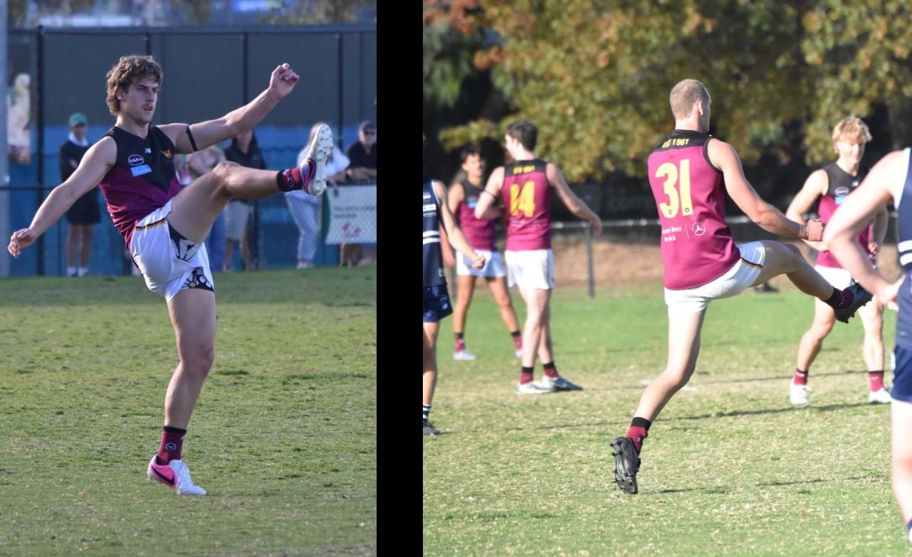 Beau O'Neill and Bailey Yates get their kicks in