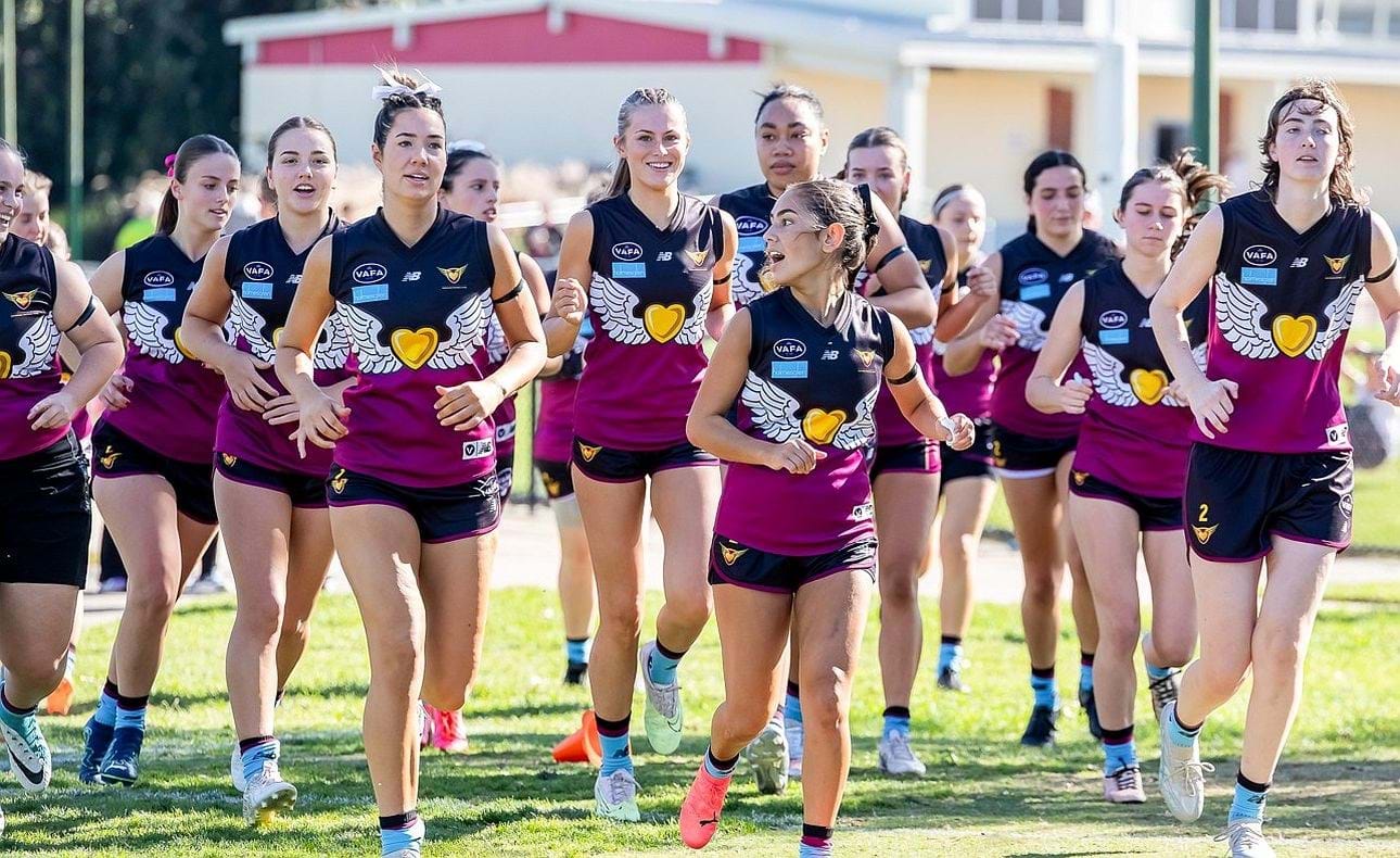 The Hearts take the field for their match against top team Glen Eira/Old McKinnon, who they fell only four points short of