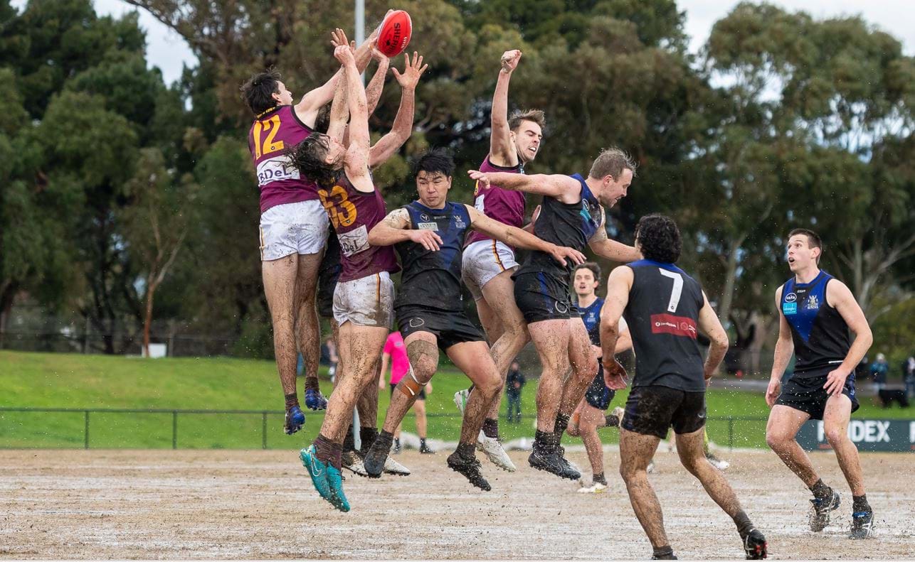 Last in line Kye Turner (12) spoils behind Nathan Dowsett (63) and WIll Gown