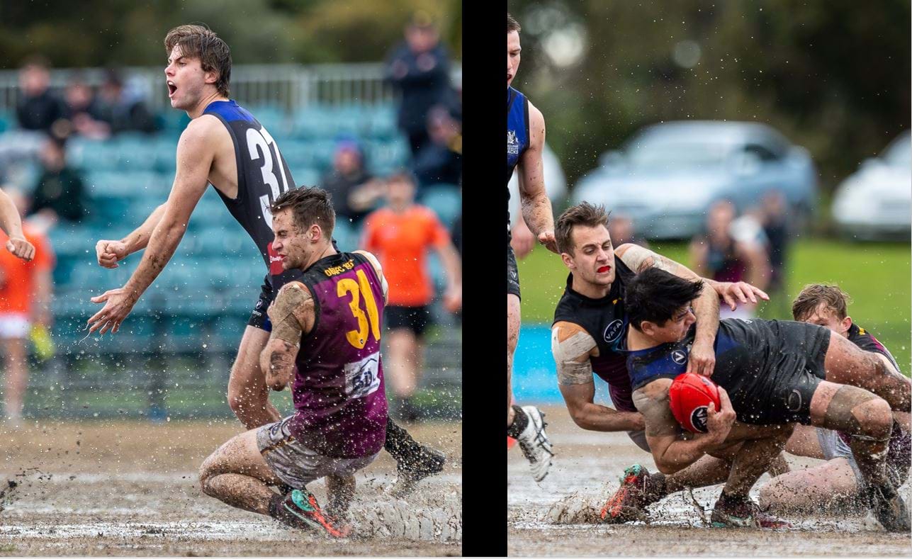 Tackling was the order for most of the day - two from Brodie Steele