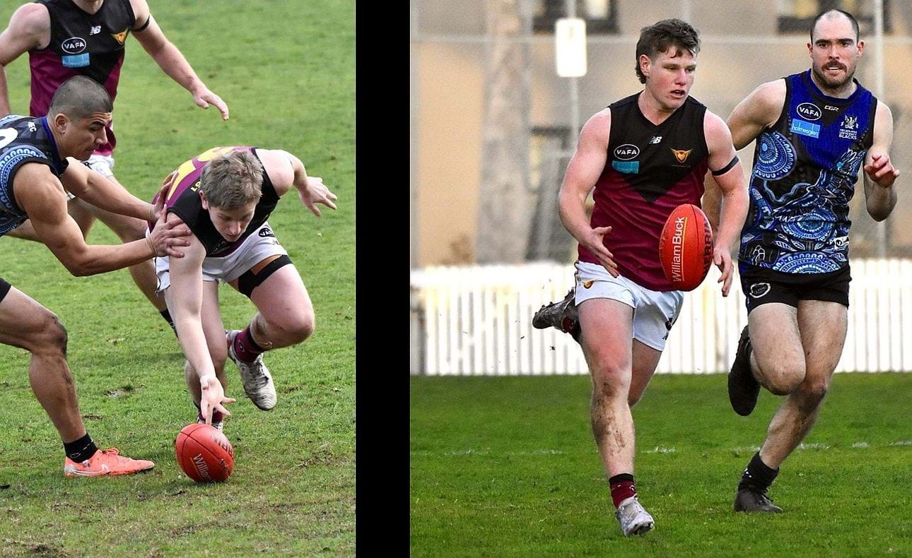 Four sets of brothers took the field for the Bloods against Uni Blacks - Liam and Mitchell Kirkwood-Scott ...