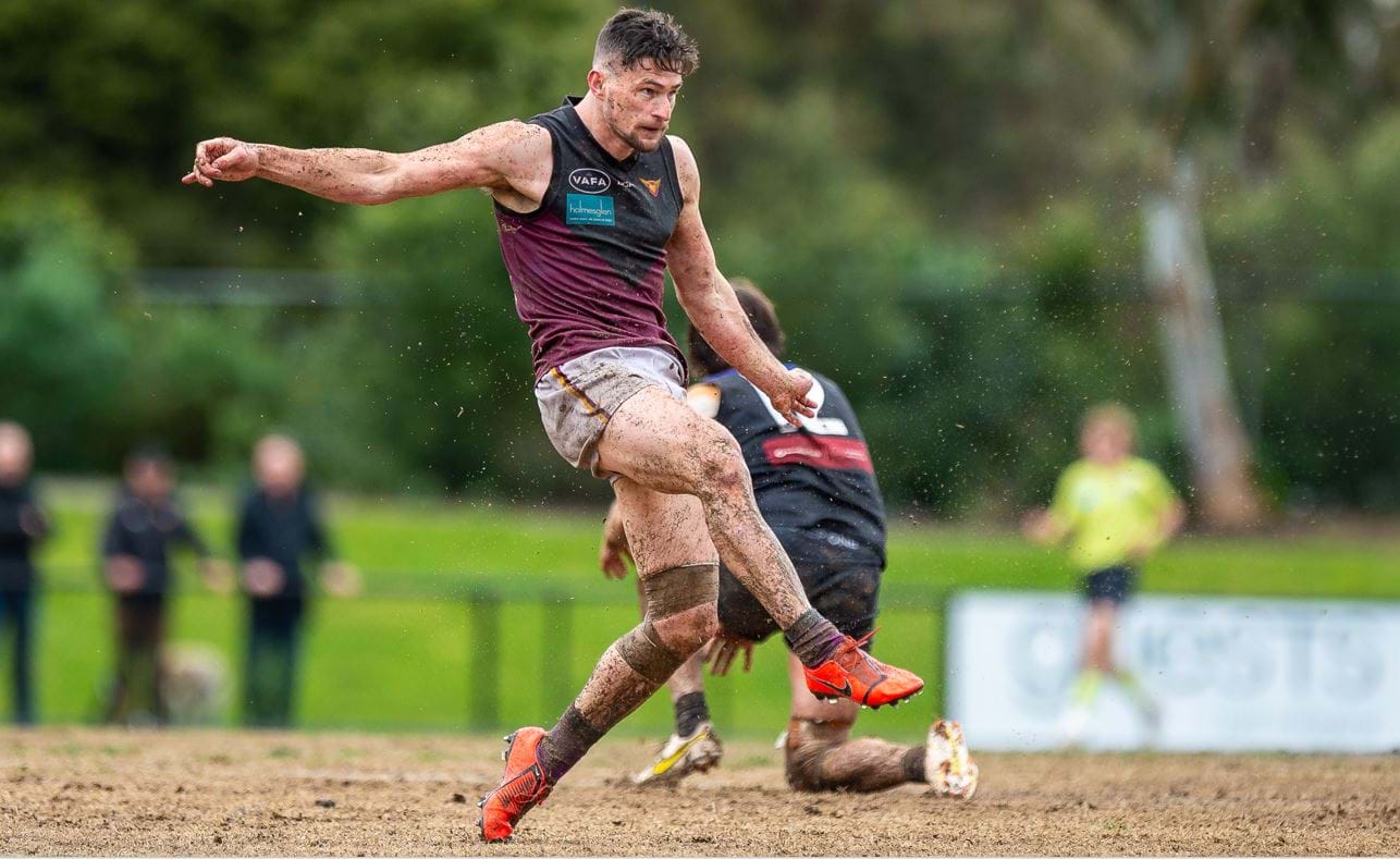 Brede Seccull is clear for once in the tightly fought match