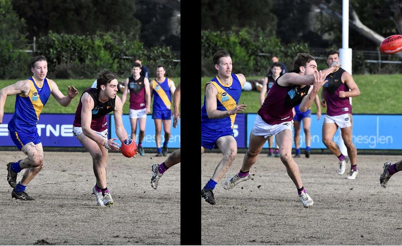 Will Gown handballs out of defence