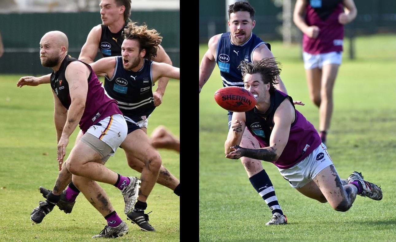 Ben O'Leary for the Reserves and Jack Munro for the Seniors at close quarters