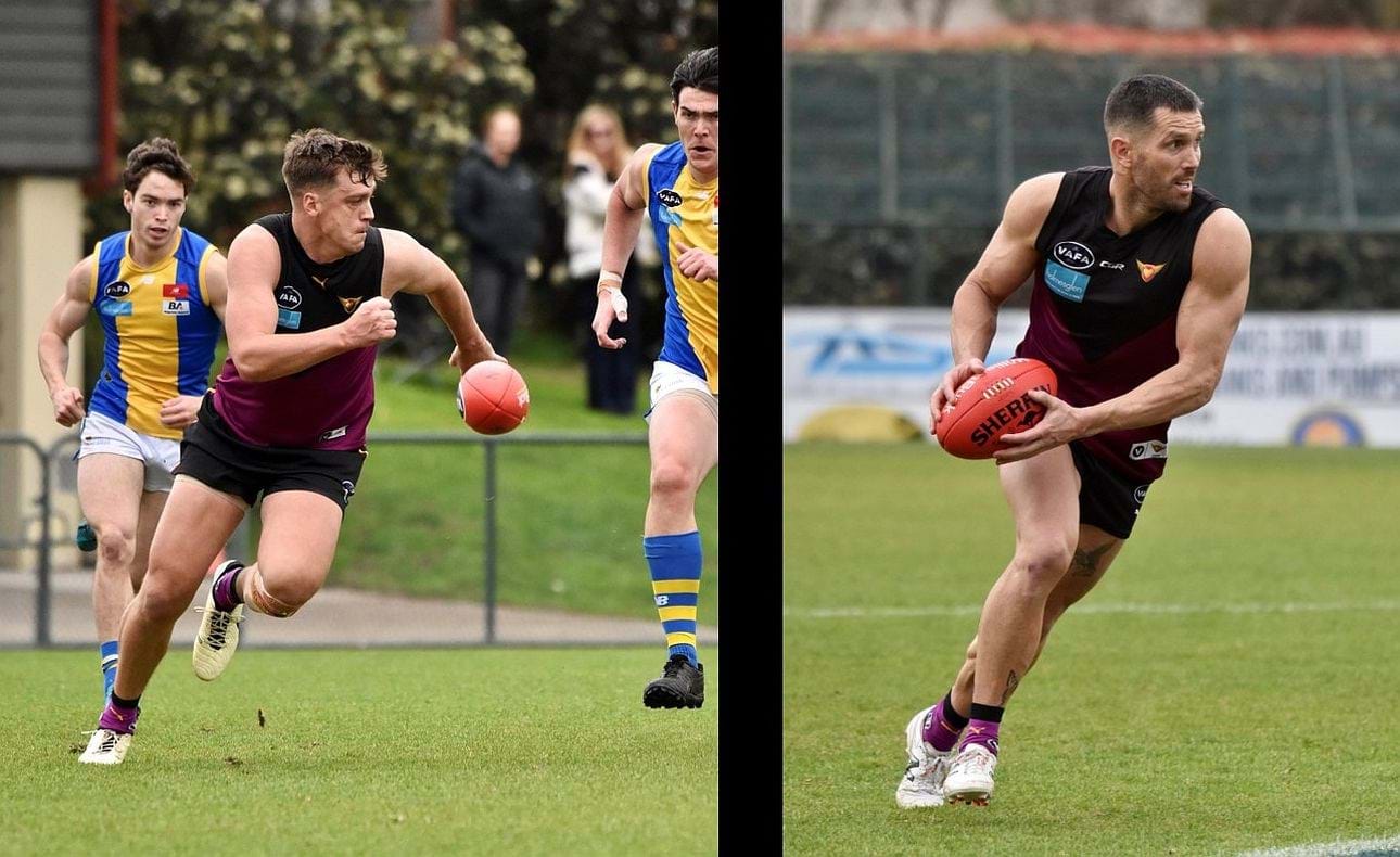 Lachie Treverton and James Magner on the attack