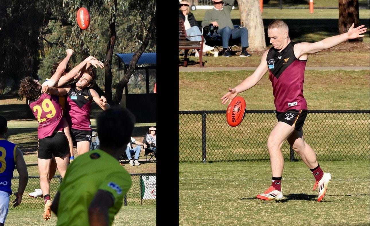 More defence from Will Paul (29) and a shot on goal for Dre Stefanakis