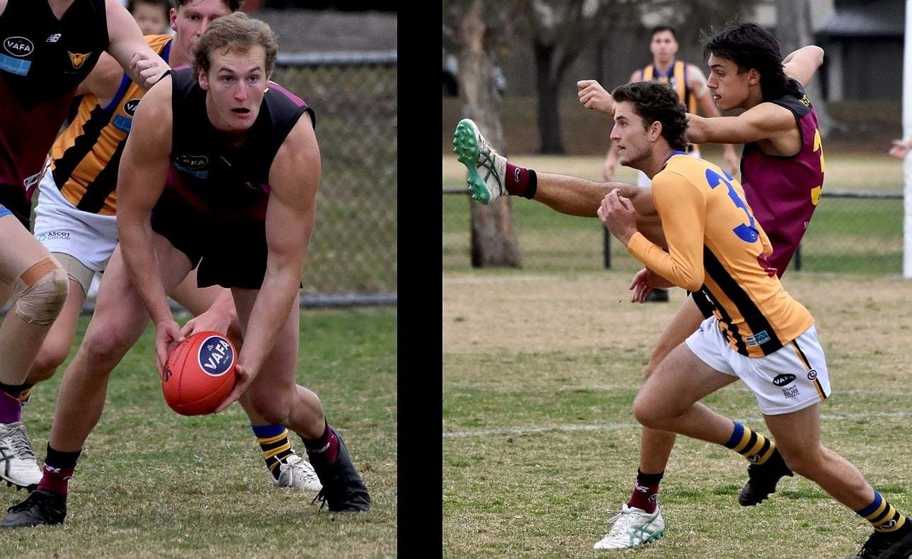 Fowards Bailey Yates and Jack Kennedy in action in the Reserves