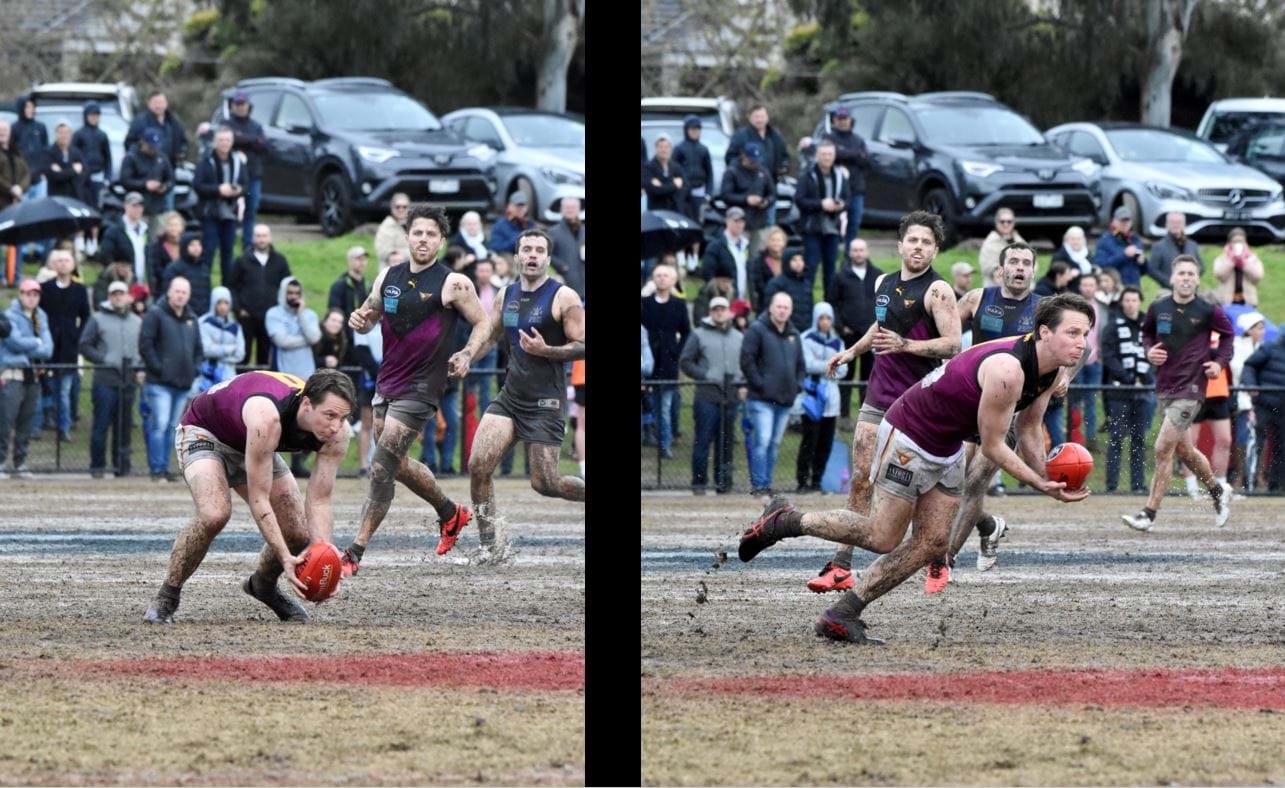 Veteran Peter Gleadhill played in his second premiership team