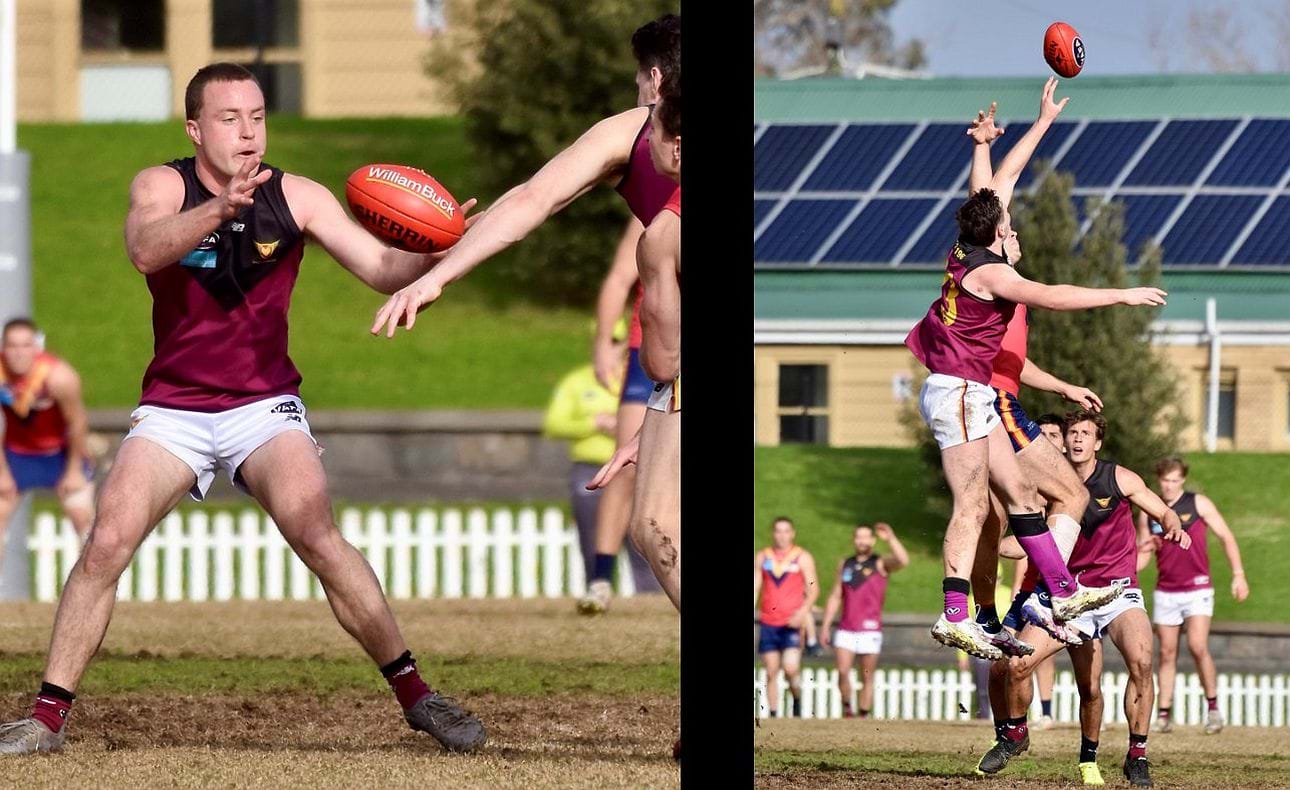 Max Sievers gathers, Brodie Findlay competes in the ruck