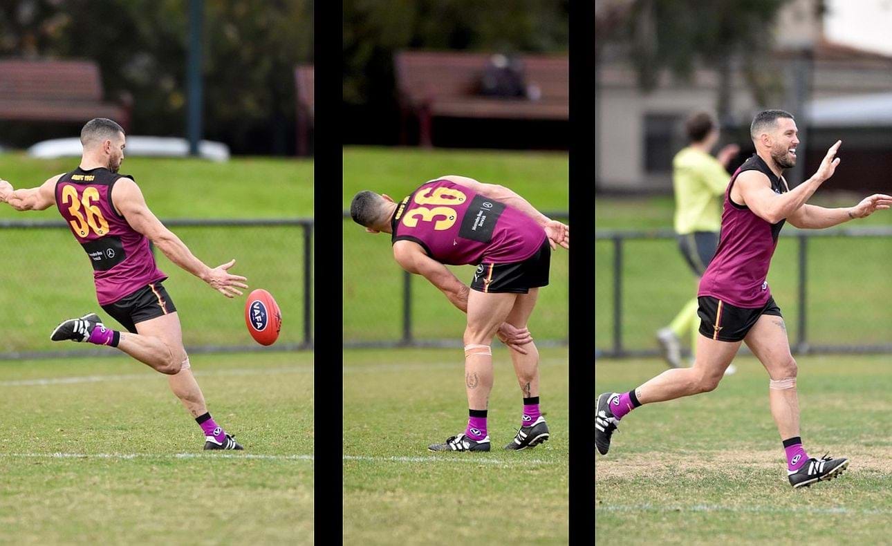 James Magner kicks, awaits and celebrates