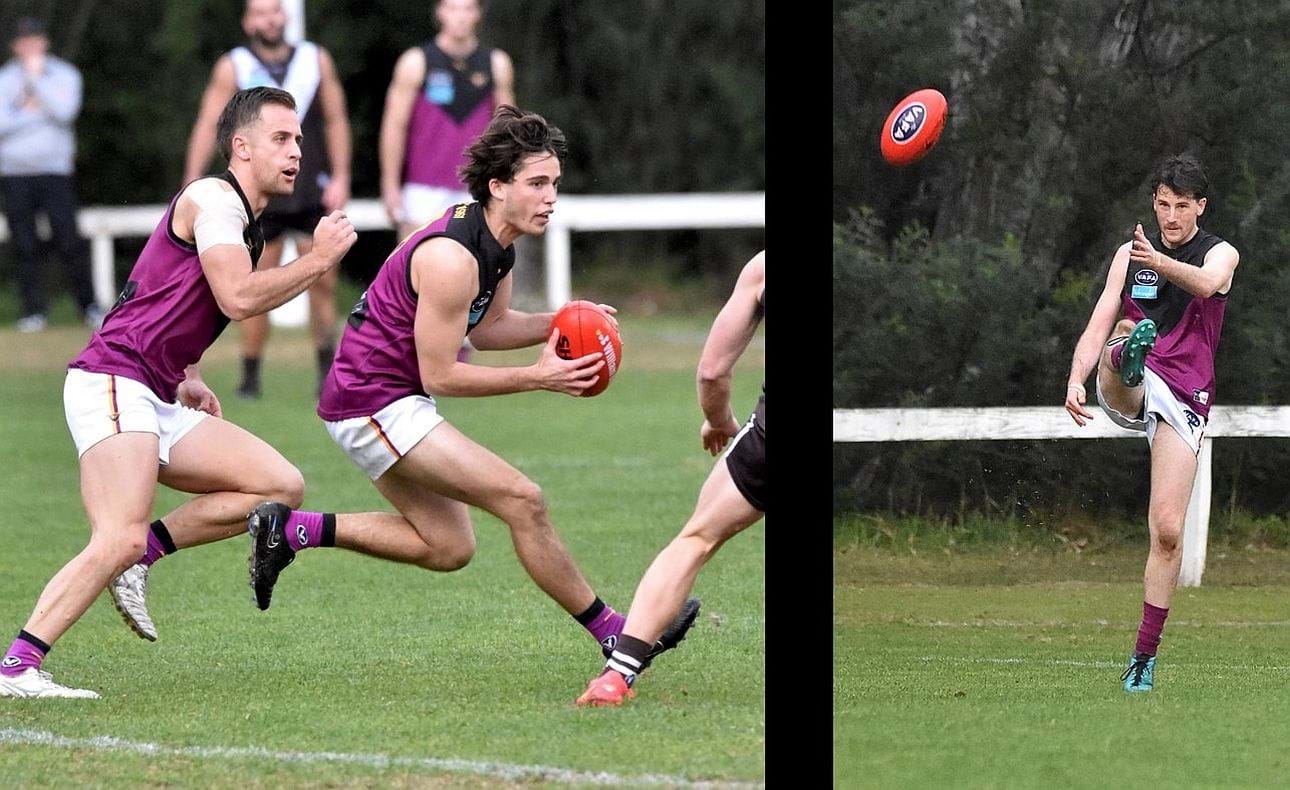 Brede Steele backs up Noah Higgins and Joel Constable calmly clears from defence