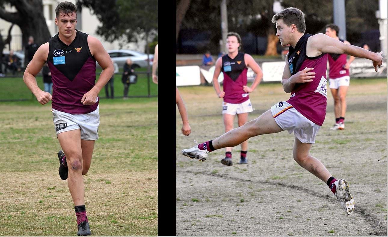 Ruck warrior Lachie Treverton in his 100th game and Jack Lonie kicking for goal in the last quarter