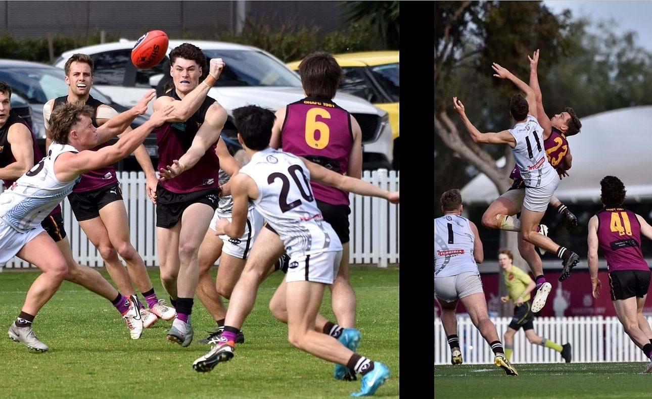 Luke Bailey in congestion, Lachie Treverton in ruck