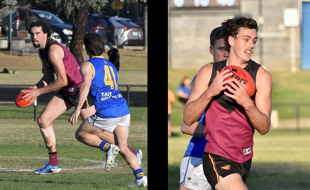 Jack Bell and Lachie Vaughan shared the ruck duties