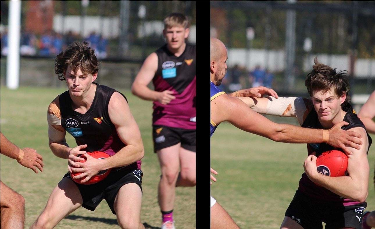 Ben Crozier finds trouble in the Reserves match