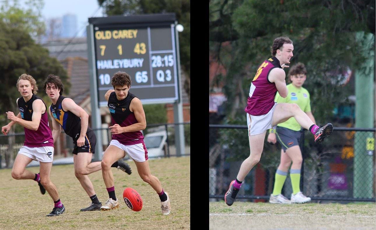 Tom Antonis pursues the ball and Jake Black delivers it