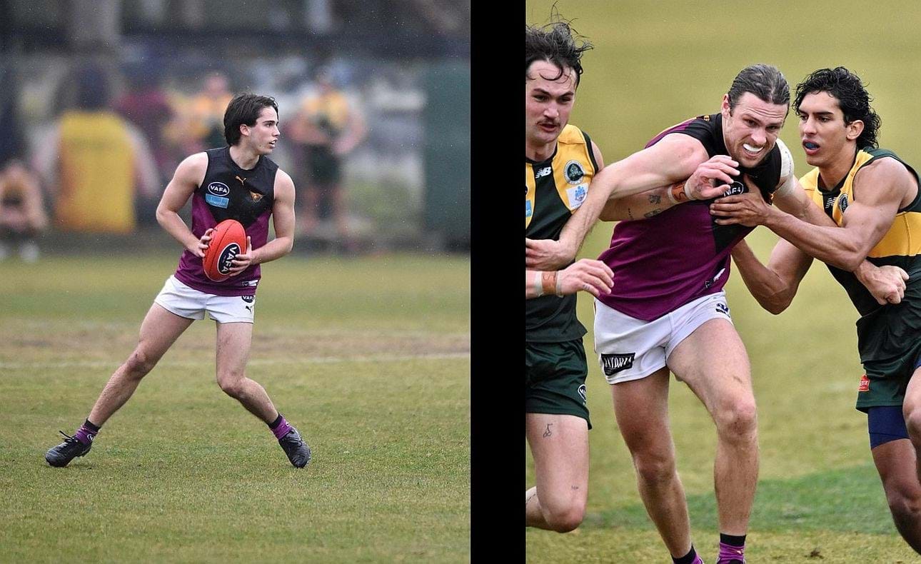 Noah Higgins in plenty of space, Will Paul crowded out