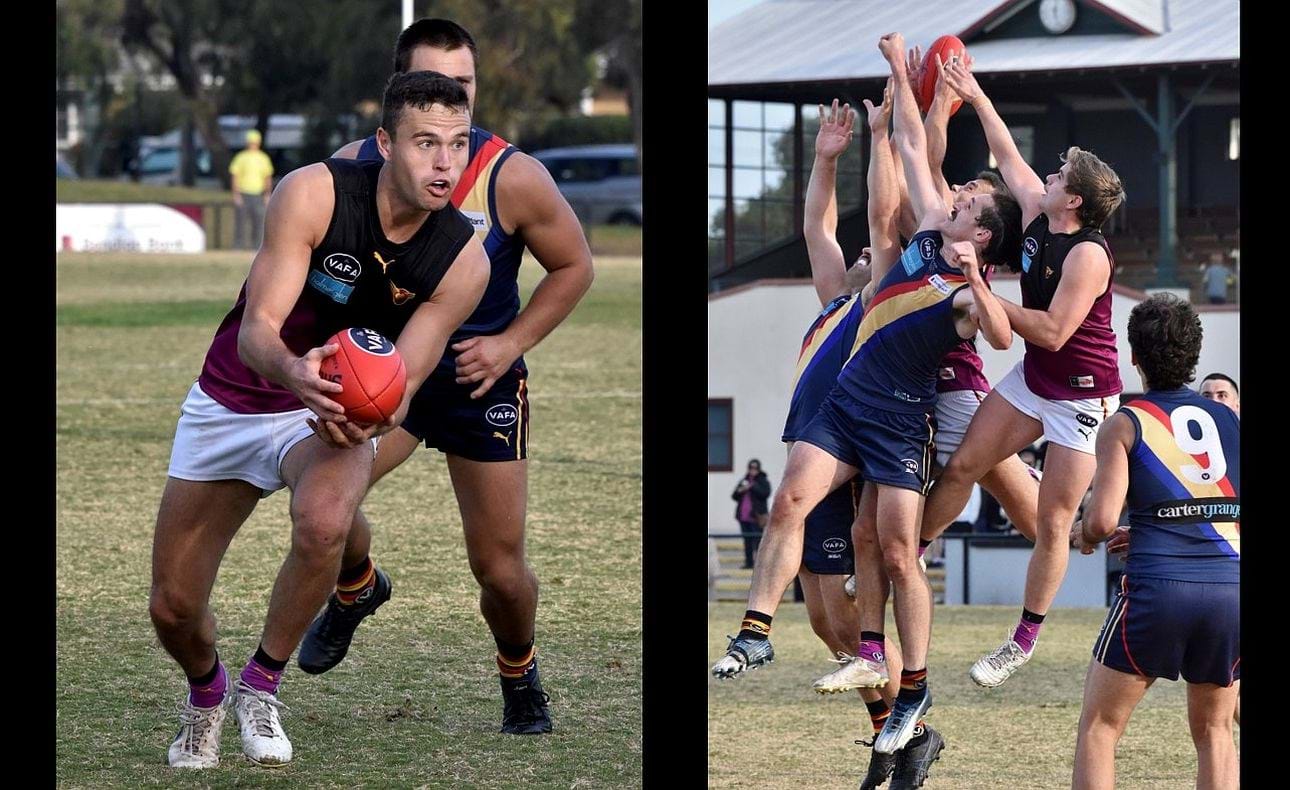 Sam Loewe on the break and Liam Wood leaps to spoil