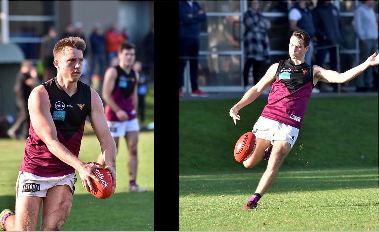 Corey Rich and Max Sinclair looking to kick forward