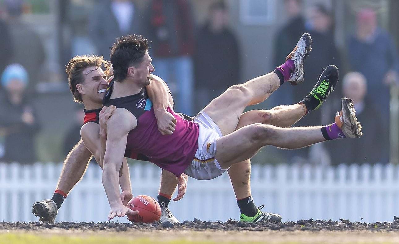 Skipper Brede Seccull takes a tumble