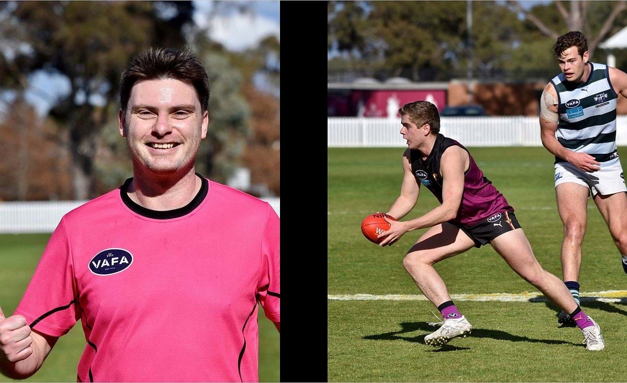 Guest runner Nick Gooda and utility Liam Wood