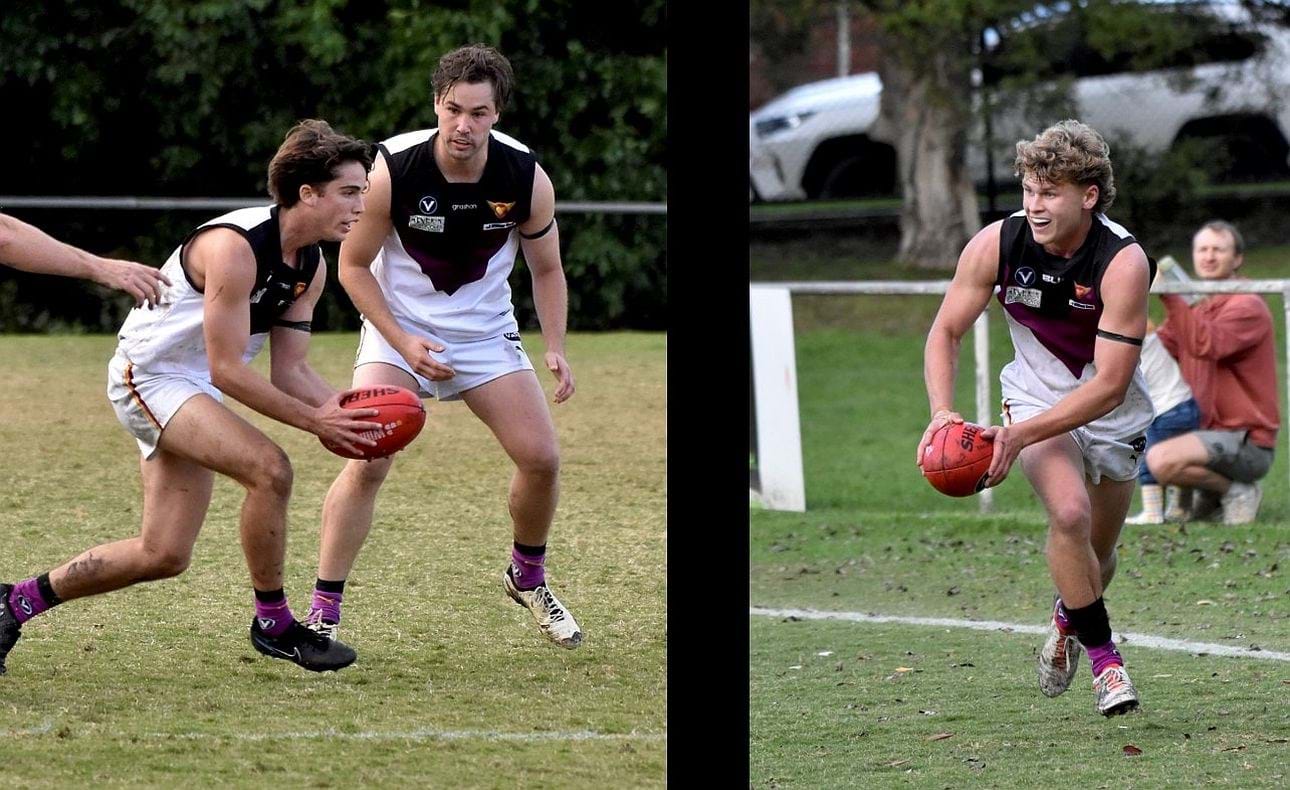 Noah Higgins and Hugo Nosiara