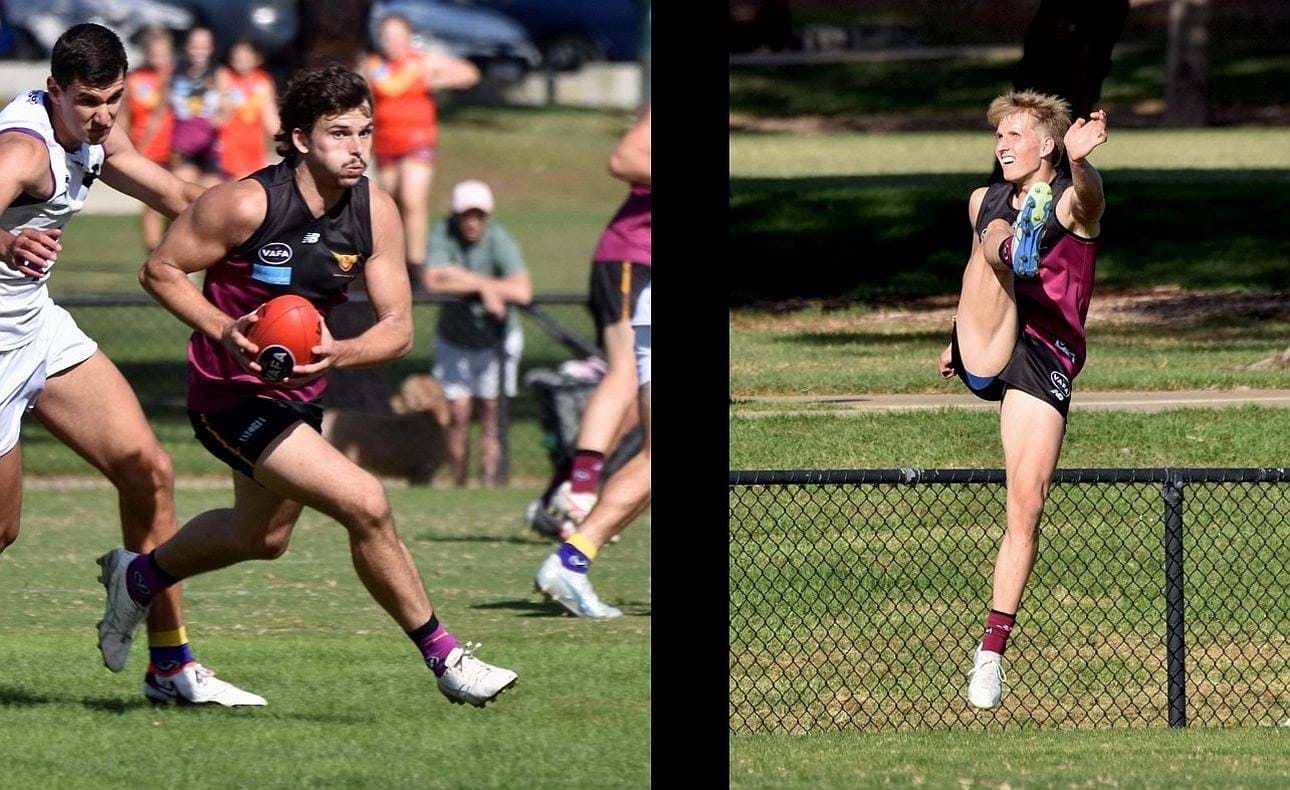 Trent Hotton and Charlie Harrop were lively contributors to the Bloods' emphatic win