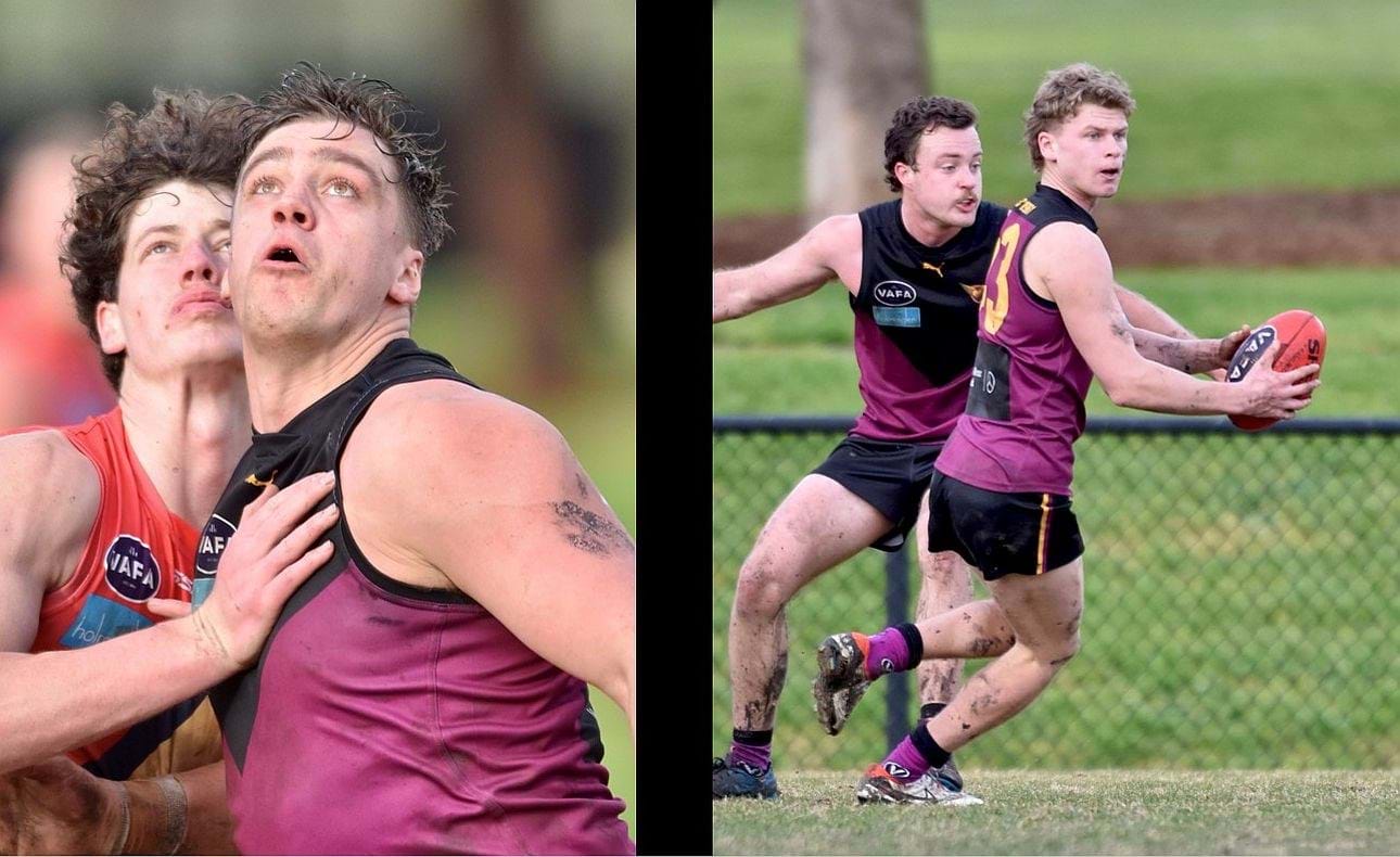 Lachie Treverton close up and Hugo Nosiara on the turn