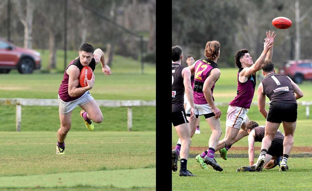 Brede Seccull on the run, Luke Bailey on the stretch