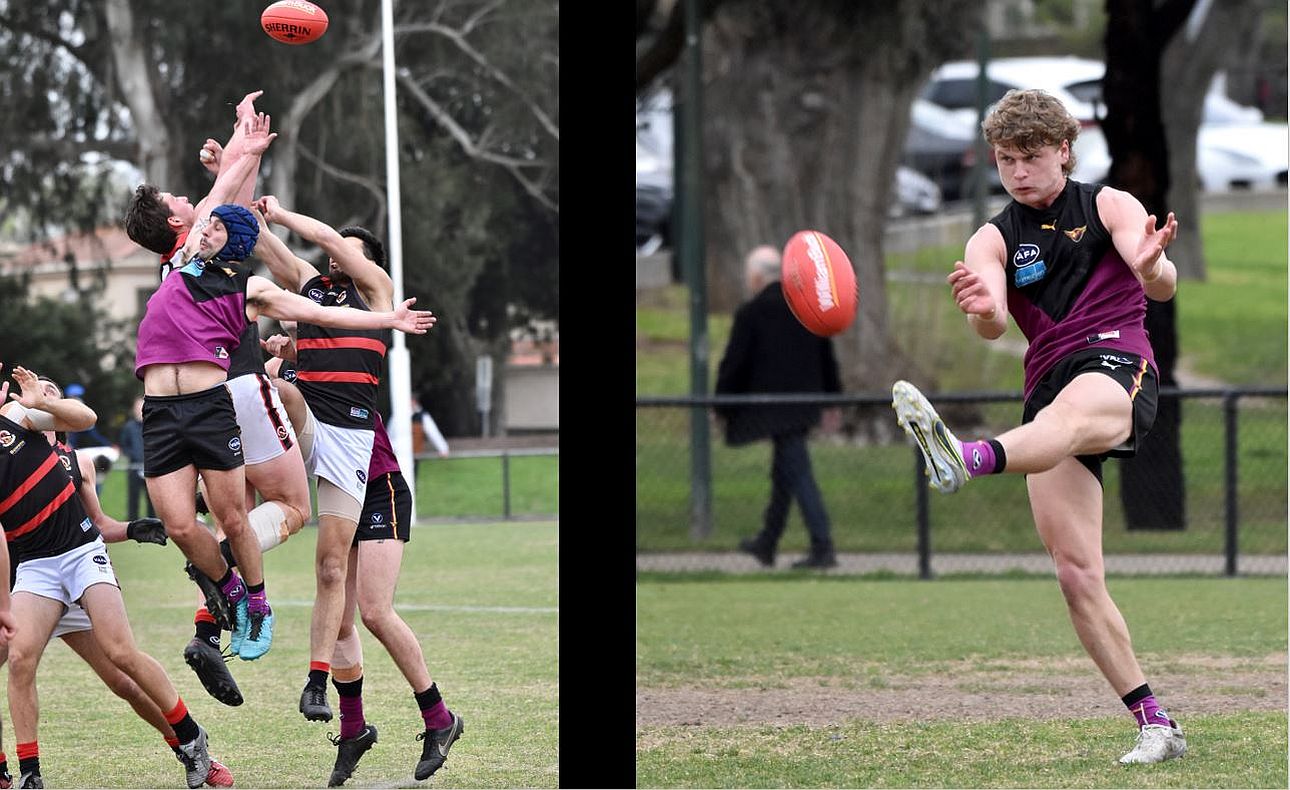 Corey Connelly playing tall again and Hugo Nosiara clearing from defence