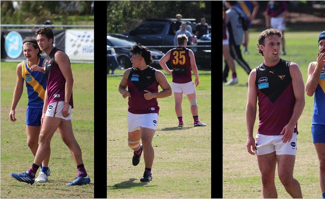Debutant Jason Doyle, Daniel Zhang and Tom McPhee