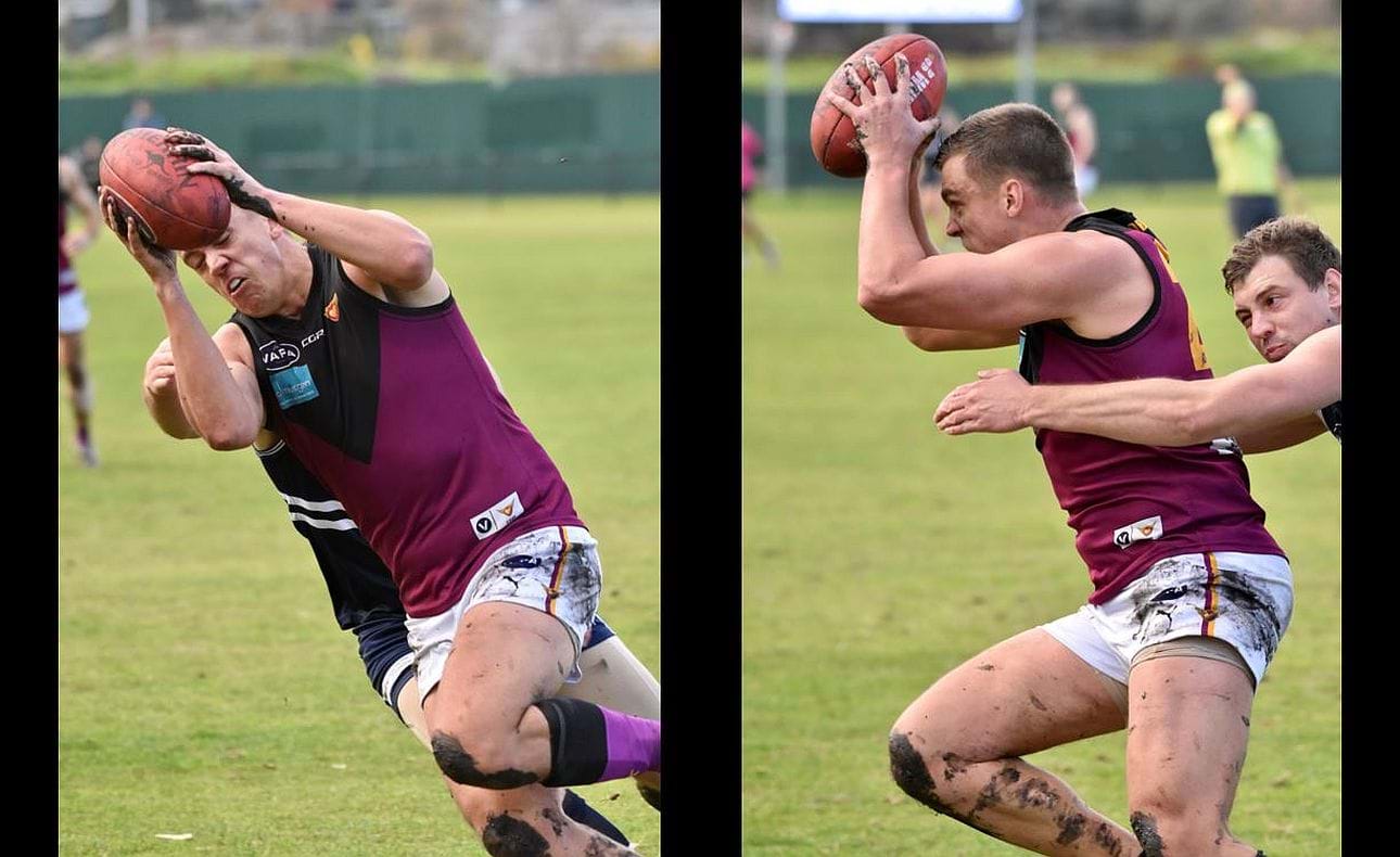 Lachie Treverton hauls in another mark