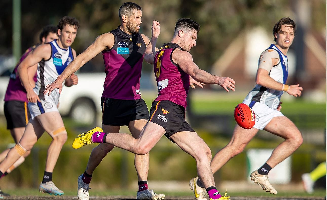 Brede Seccull is all concentration with James Magner in support