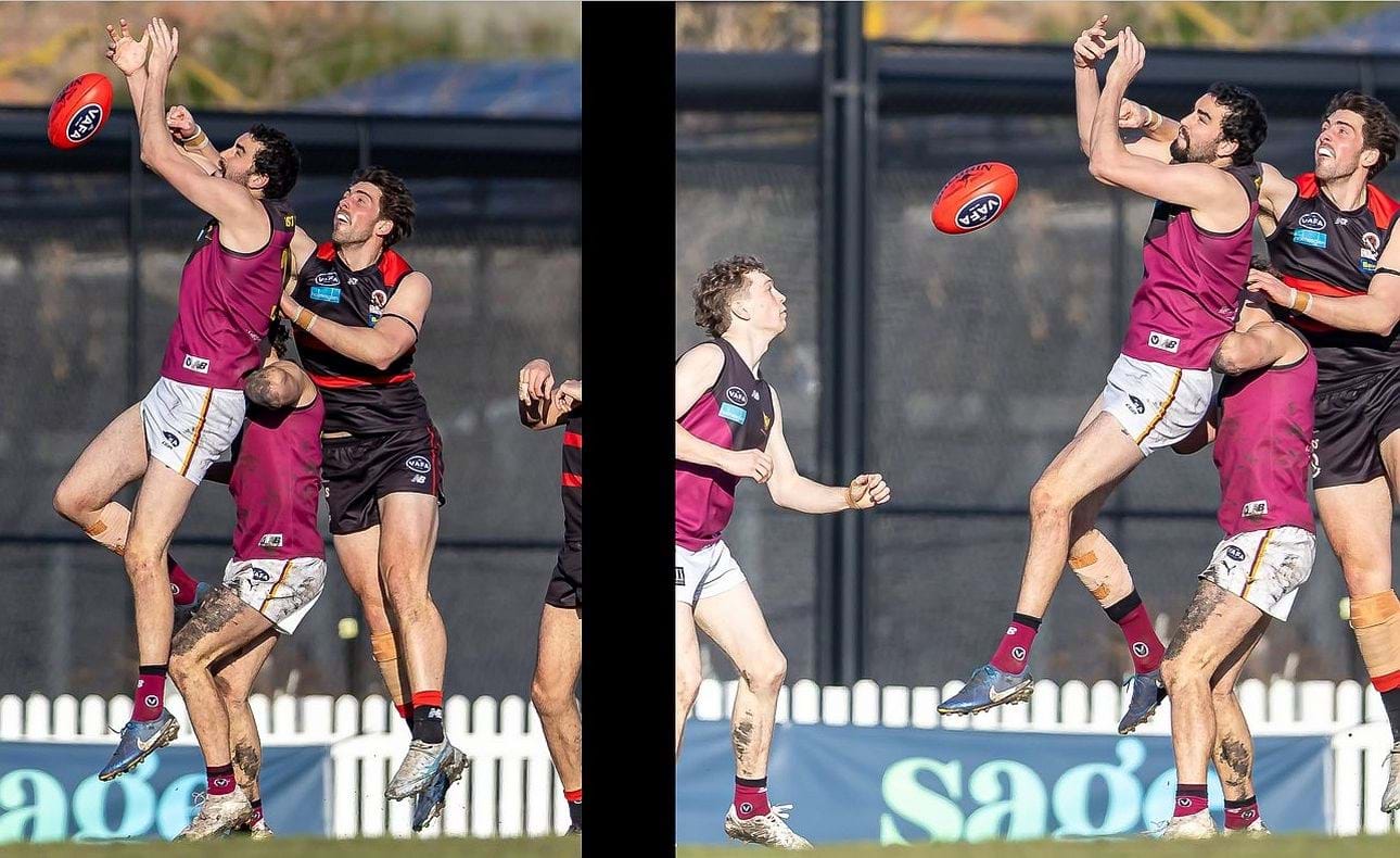 Jack Bell's marking attempt is spoiled
