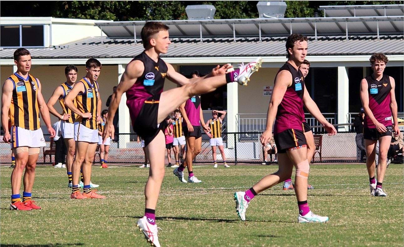 Ben Gathercole shoots for goal