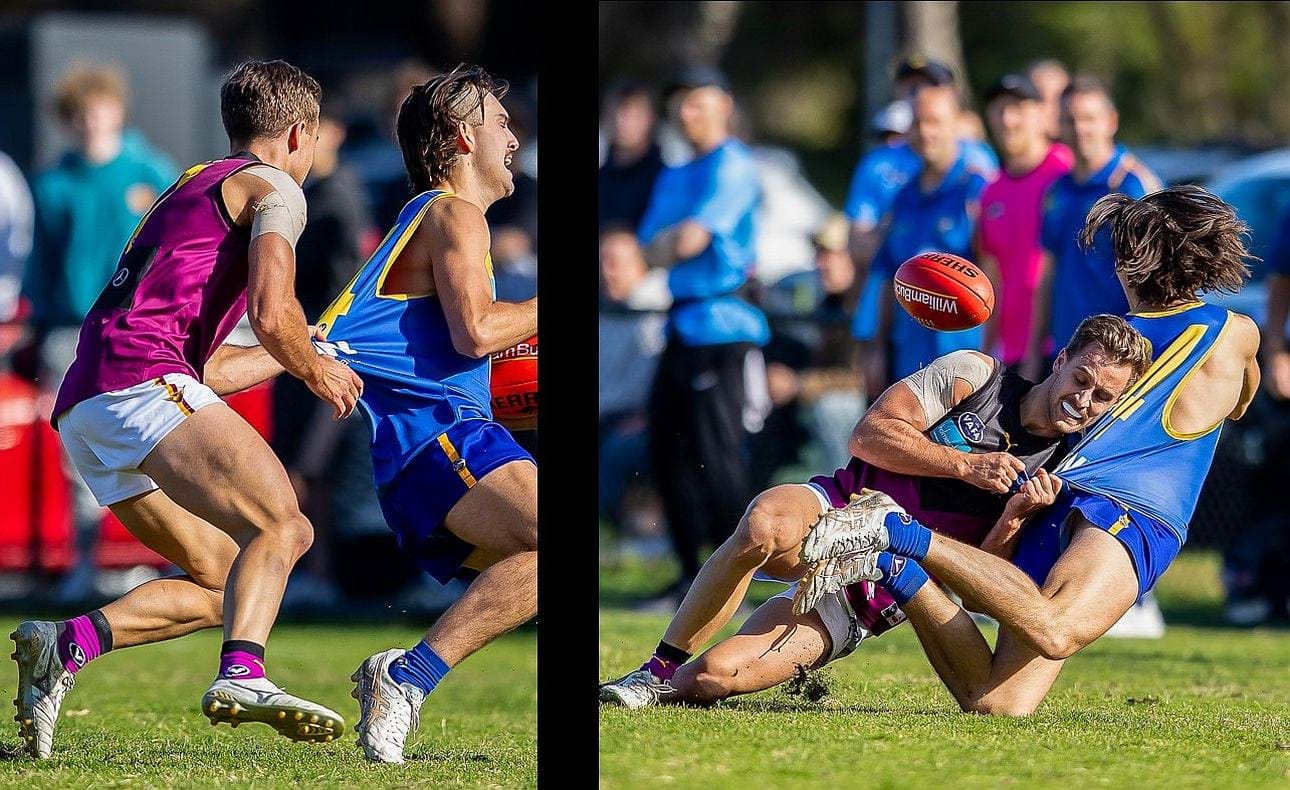 Brodie Steele gets his man