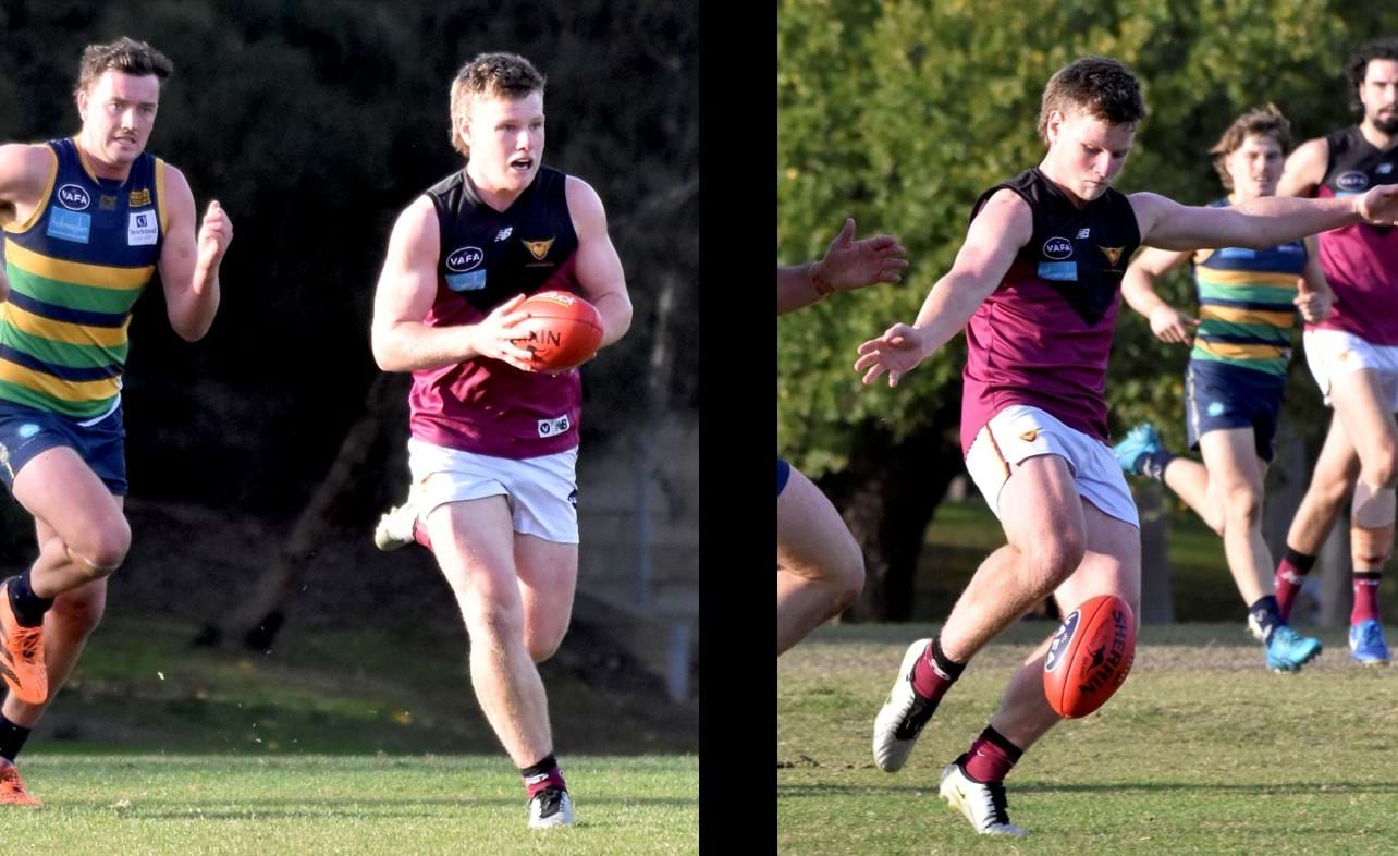 Mitchell Kirkwood-Scott embarks on a run leaving his opponents far behind