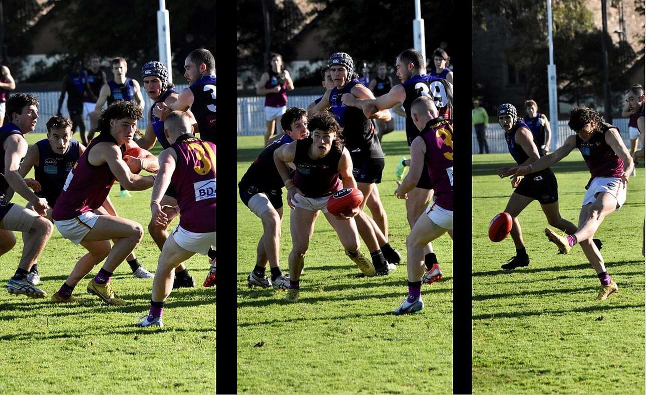 Luke Bailey dodges, clears and kicks