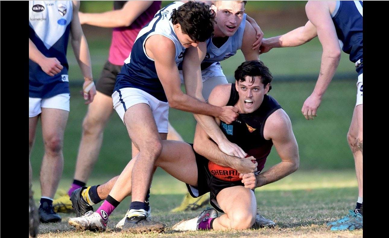 Kye Turner surrounded